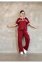 Oversize Modal Fabric Garnished Tracksuit Set Soft Textured Shirt Collar Loose Fit Set - 5