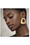 Xuping Brown Stone Steel Gold-Plated Earrings Non-Tarnish Vintage Anti-Allergic Vip Luxury Women's Earrings - 3