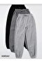 (3 Pieces) Black-Gray-Anthracite Jogger Sweatpants