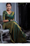 Green Lichi Silk Saree - MAF3092 | Green - 5
