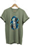 Unisex Yacht and Sea Themed Watercolor Patterned Crew Neck Cotton Basic T-Shirt