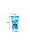 Frosted Cracked Glass Look Smoothie Cup,450Ml, Cold Drink Cup with Leak-Proof Lid,Bpa Free - 3