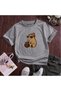 Cute Beaver Printed 100% Cotton Crew Neck Kids Unisex T-Shirt 5 6 -7 8-9 10 -11 12 Years Old
