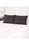 Cotton Pillowcase with Cover, Plain, 2 Pieces, 50cm X 70cm - Anthracite