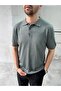 Men's Relax Fit Buttoned Polo Collar T-Shirt - 4