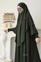Hira Shaded Souffle Ferace Set Medina Green - 6