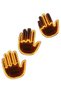 Hand Middle Finger Led Operated Car Interior Reflector Rear Window Hand Icon - 5
