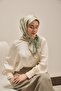 Twill Silk Scarf Evreka Mold Green 90X90 - 2