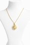 Women's Steel Necklace with Zircon Stone and Moon and Sun Figures – Gold Color Elegant Design - 3