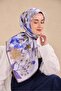 Twill Silk Scarf Flower Dream Lilac 90X90 - 4