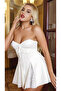White Siren Thin Strap White Mini Evening Dress – Elegant Design - 3