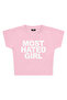 Most Hated Girl Printed Crop T-Shirt