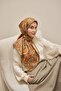 Twill Silk Scarf Serenit Orange 90X90
