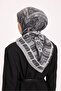 Viskose Velora Scarf Four Seasons Antique Motif Pattern Smoked 90X90 - 5
