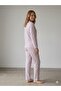 Summer Lycra Women's Buttoned Combed Cotton Viscose Pajama Set - 4