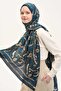 Urban Hours Liora Petrol Blue Mayda Shawl 190X70