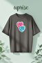 All the Things She Said Printed Cotton Oversize T-Shirt