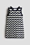 Appliquéd hole-knit dress - 5