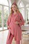 New Season Jacquard Shawl Collar Summer 100% Cotton Special Design Maternity Dressing Gown Pajama Set