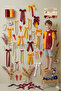 Red Gold Ready-Made Bow Set, Birthday, Cake, Background Decoration, Balloon and Wall Decoration 20 Pieces