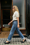 Women's Short Sleeve Buttoned Polo Collar Knitwear Sweater White 26S3042 - 3