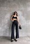 Women's Black Belted Linen Stylish Casual Summer Trousers L26-Bcdf-241103 - 5