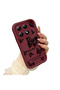 Mi 14t Compatible Claret Red Butterfly Silicone Case with Camera Protection, Shock Absorption, Comfortable Grip - 2