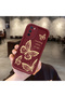 Oppo A16/A16S Compatible Claret Red Butterfly Silicone Case with Camera Protection, Shock Absorption, Comfortable Grip - 3