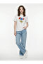 Regular Fit White Women's T-Shirt Lf2042631 - 2