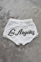 Glitter Stone Los Angeles Stone Mini Shorts