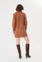Premium Lycra Brown Shirt Dress – Cotton-Pocketed, Non-See-Through, Oversized Design - 5