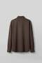 Men's Oversize Striped Linen Blend Shirt Brown - 2