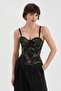 Women's Camouflage Fabric Design Crop Corset - 6