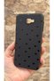 Samsung Galaxy J7 Prime Compatible Mini Black Heart Patterned Silicone Shock Absorbing Rubber Case - 4