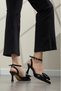 Women's Bow Detailed Pointed Toe Elegant Stylish Stileto - 2