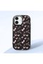 iPhone 17 Compatible Anti-Impact Camera Protected Patterned Printed Black Silicone Case - 2