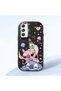 Samsung Galaxy M34 Compatible Shock-Absorbing Camera Protected Black Silicone Patterned Case