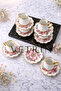 6-Piece Porcelain Luxury Plain Patterned Gold Gilded Coffee Cup Set I 90 Cc I - 2