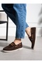 Elmar Brown Lace-Up Women's Loafer - 4