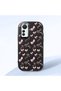 Mi 12 Lite Compatible Anti-Impact Camera Protected Patterned Printed Black Silicone Case - 2