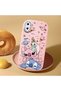 iPhone X/Xs Compatible Shock-Absorbing Camera Protected Pink Silicone Patterned Case - 2