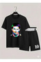 Lionel "The Goat" Messi Printed 100% Cotton Crewneck Children's T-Shirt-Shorts Two-Piece Set