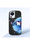 Mi 13 Lite Compatible Anti-Impact Camera Protected Patterned Printed Black Silicone Case - 2