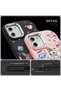 iPhone 15 Compatible Shock-Absorbing Camera Protected Black Silicone Patterned Case - 6