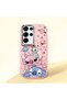 Pink Silicone Patterned Case with Shock Absorbing Camera Protection Compatible with Samsung Galaxy S25 Ultra