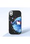 iPhone XS Max Compatible Anti-Impact Camera Protected Patterned Printed Black Silicone Case - 2