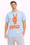 Unisex Oversize T-Shirt Peace Printed 100% Cotton Comfortable Fit Casual T-Shirt