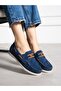 Elmar Navy Blue Lace-Up Women's Loafer - 3