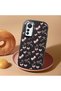 Mi 12 Lite Compatible Anti-Impact Camera Protected Patterned Printed Black Silicone Case - 3