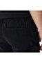 Men's Relaxed Fit Black Bermuda Shorts Men's Cargo Pocket Comfortable Cut Cotton Linen Shorts Black - 4